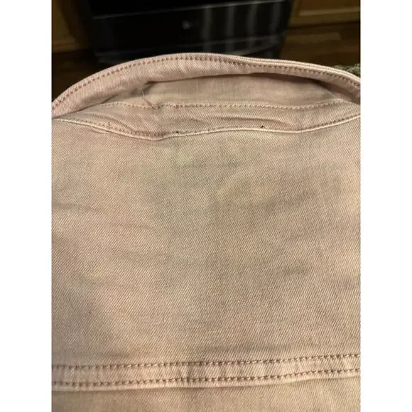 Paige Mayslie Jumpsuit in Vintage Rouge Glow Pink Short Sleeve Sz‎ 8 - Picture 12 of 16